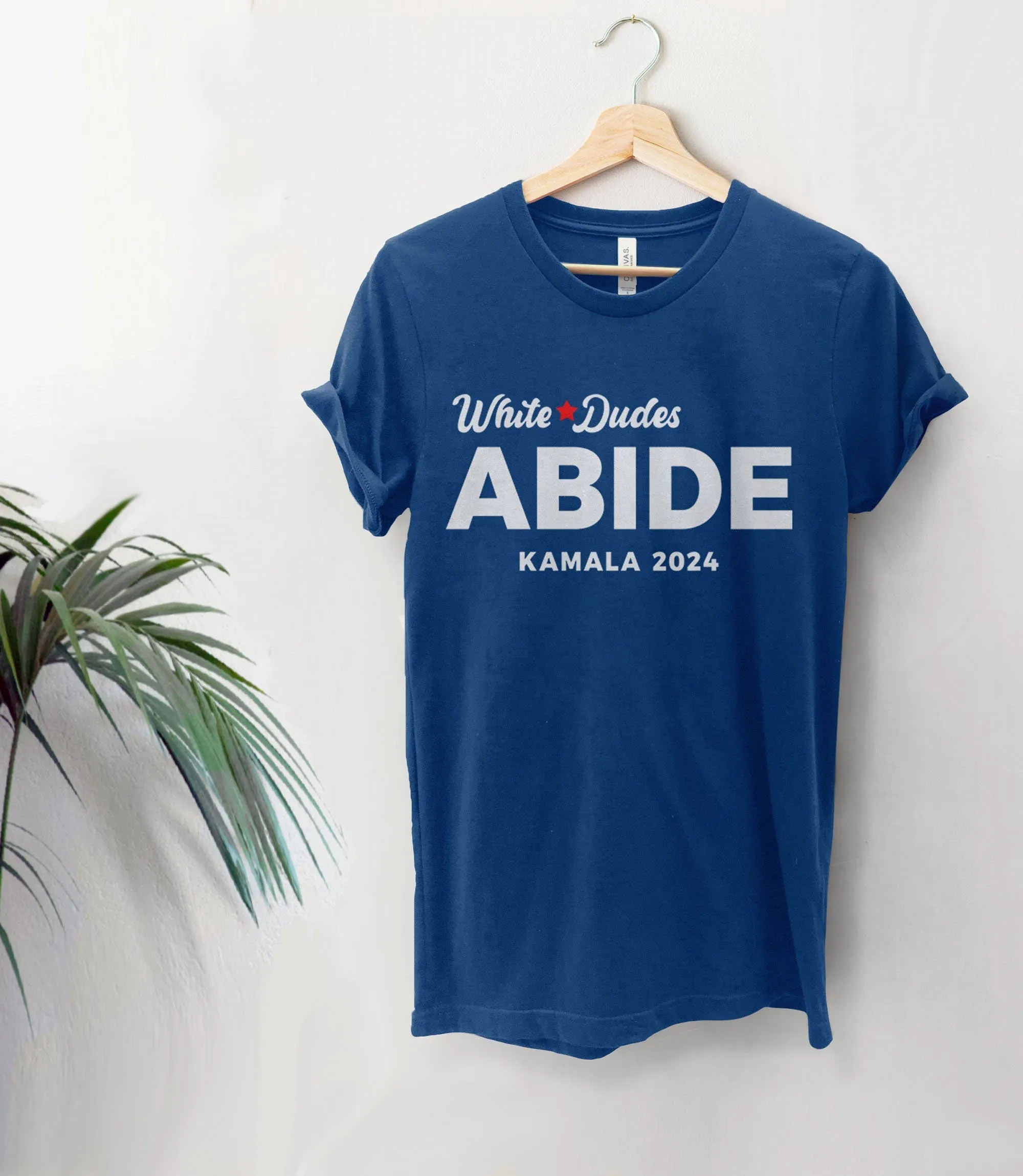 White Dudes Abide Kamala 2024 T-Shirt for Men