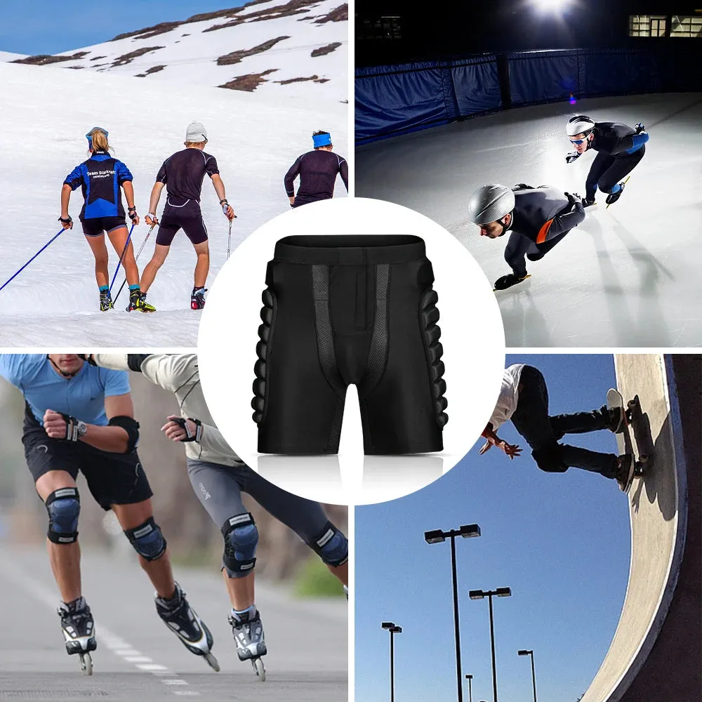 Winter Sports Skiing Shorts Hip Butt Protection Padded Shorts Armor Hip Protection Pad for Snowboarding Skating Riding Shorts