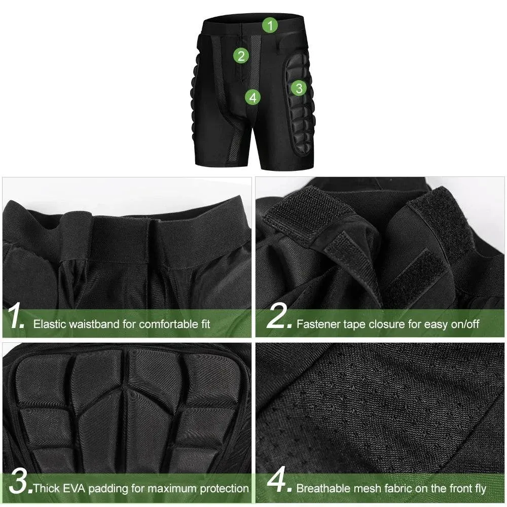 Winter Sports Skiing Shorts Hip Butt Protection Padded Shorts Armor Hip Protection Pad for Snowboarding Skating Riding Shorts