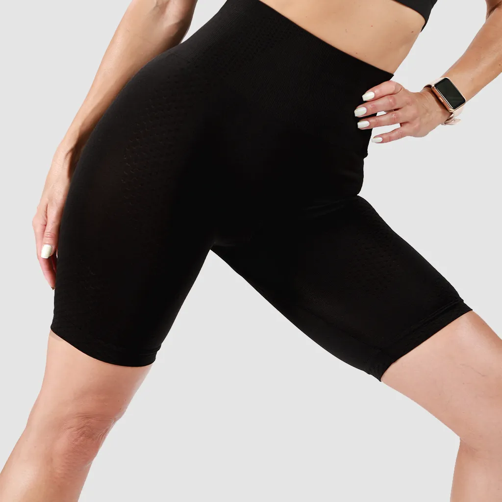 WOMEN-ESSENTIAL-SEAMLESS-SHORT (BLACK)