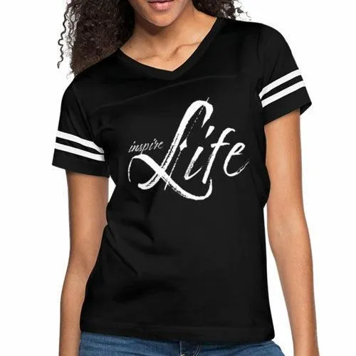 Womens Graphic Vintage Tee, Inspire Life Sport T-shirt