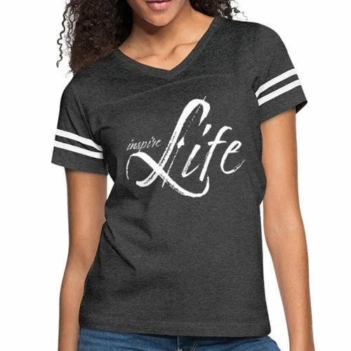 Womens Graphic Vintage Tee, Inspire Life Sport T-shirt