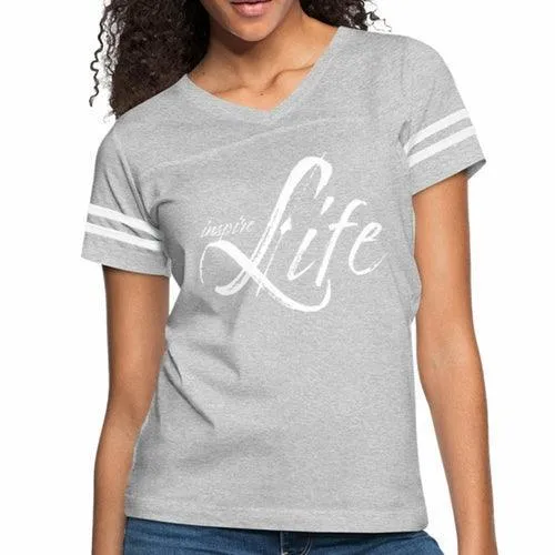 Womens Graphic Vintage Tee, Inspire Life Sport T-shirt