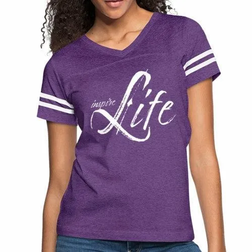 Womens Graphic Vintage Tee, Inspire Life Sport T-shirt