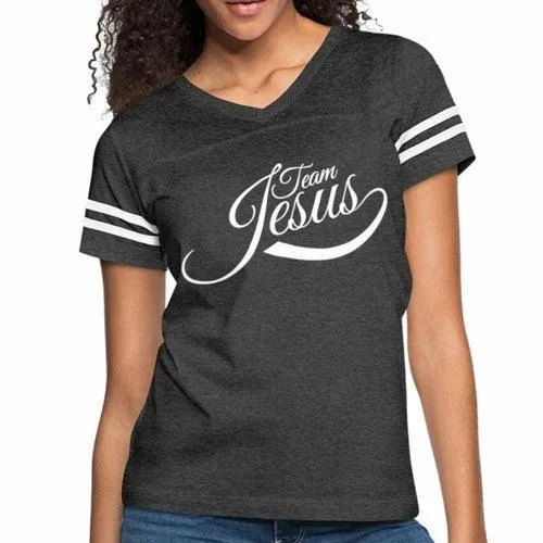 Womens Graphic Vintage Tee, Team Jesus Sport T-shirt