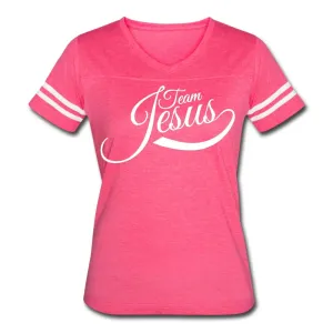 Womens Graphic Vintage Tee, Team Jesus Sport T-shirt