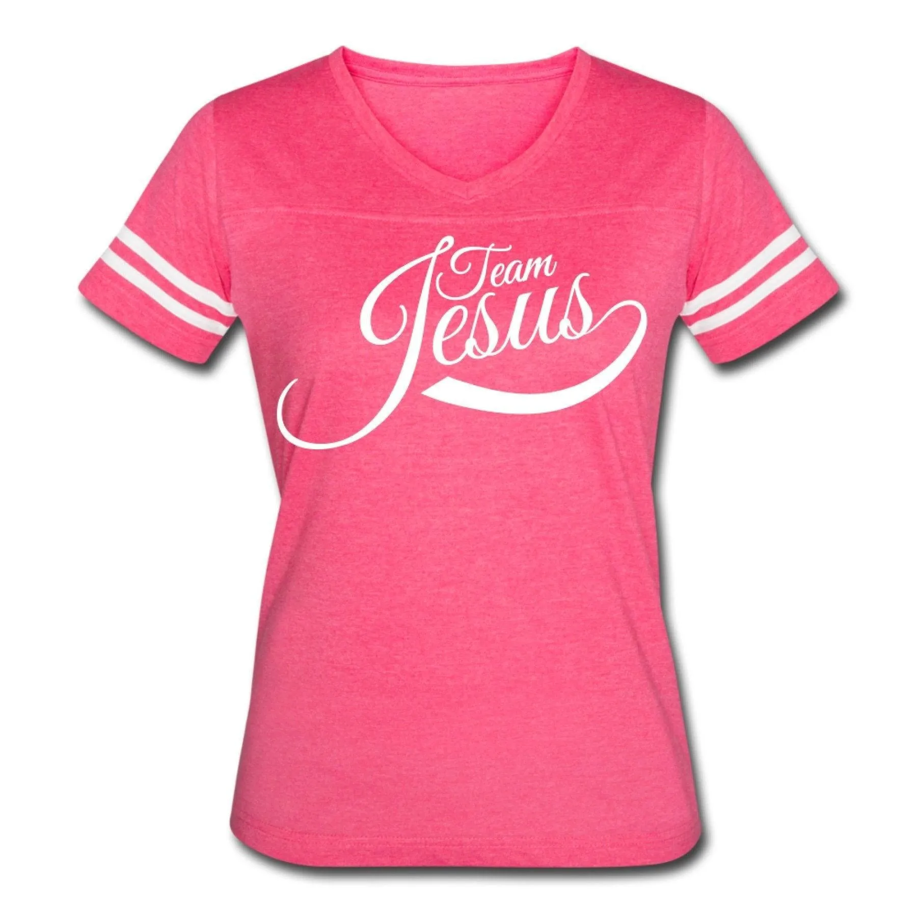 Womens Graphic Vintage Tee, Team Jesus Sport T-shirt